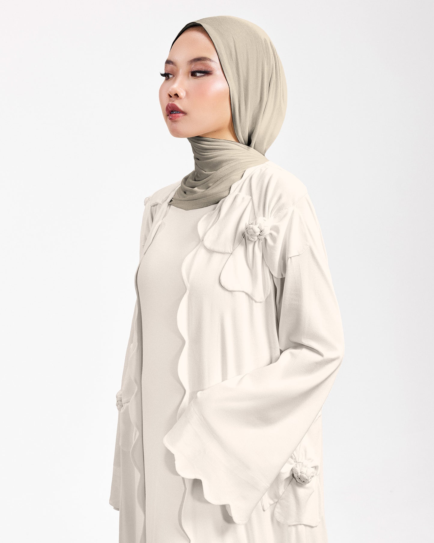 Ode Evening Gown in Almond