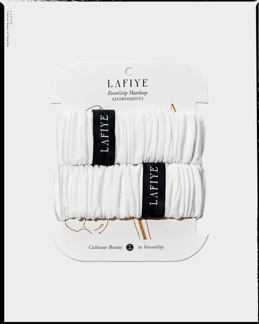 Ode Ruched Hairtie Large in Barley