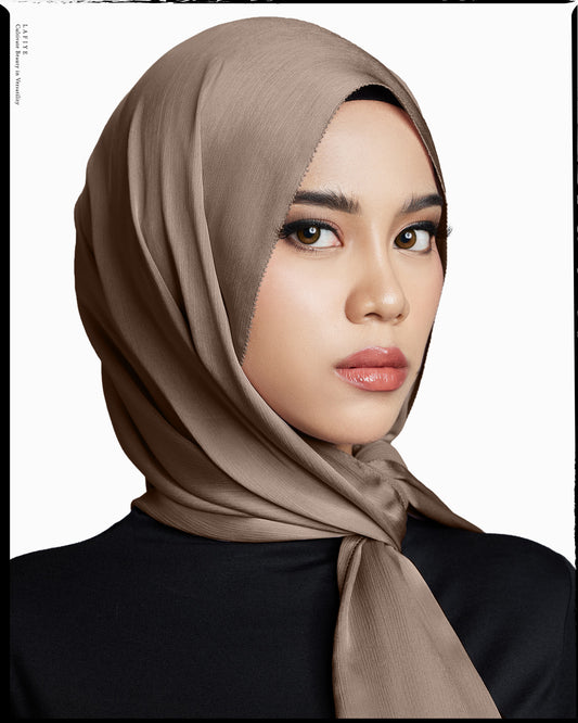 Premium Textured Silk Scarf in Revere