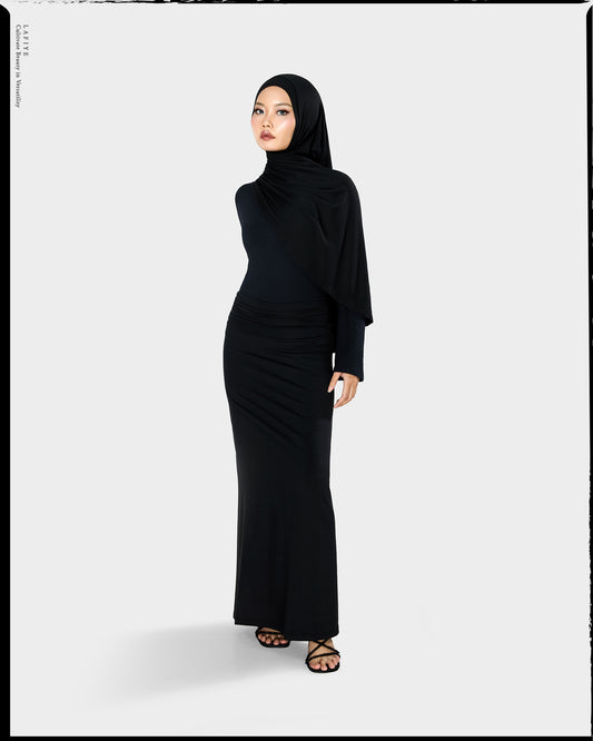 Ode Sculpting Folded Skirt in Hound