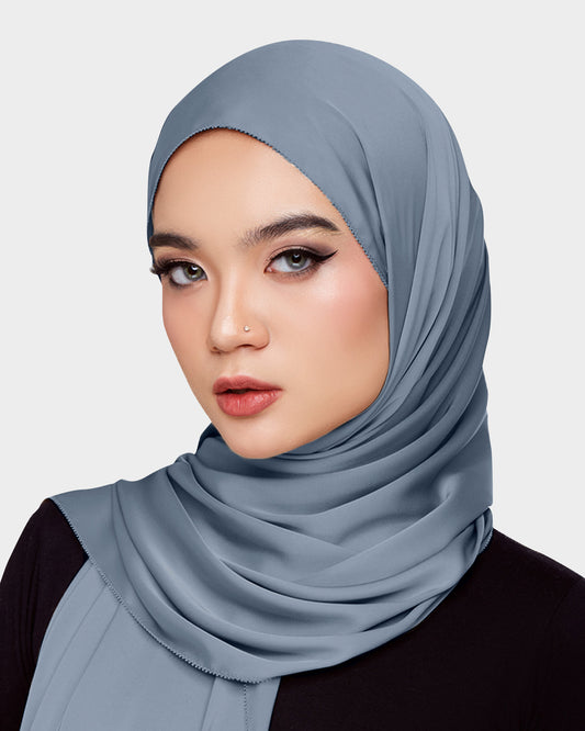 Premium Silk Scarf in Frostine