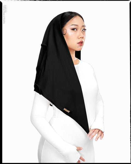 AirSens Braids Shawl in Black