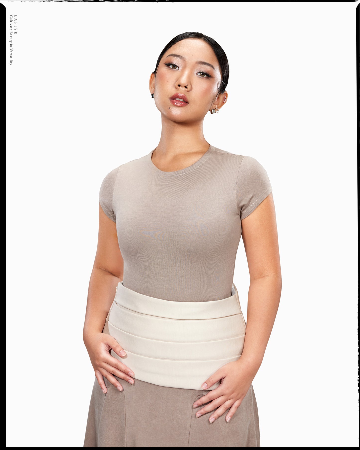 AirSens Asymmetrical Waspie in Ivory