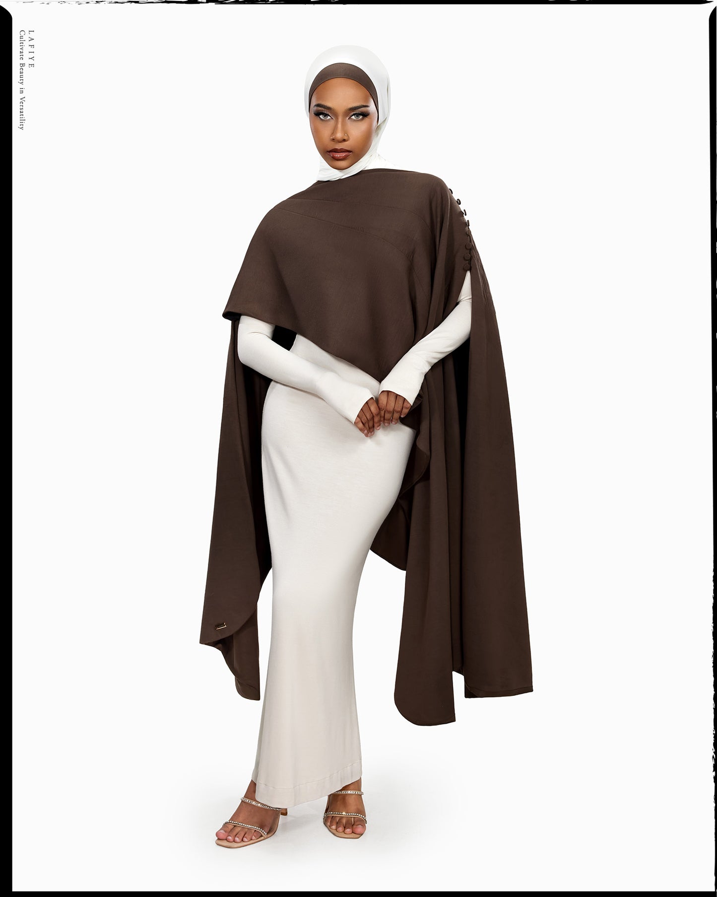 AirSens Long Cape in Deep Brown