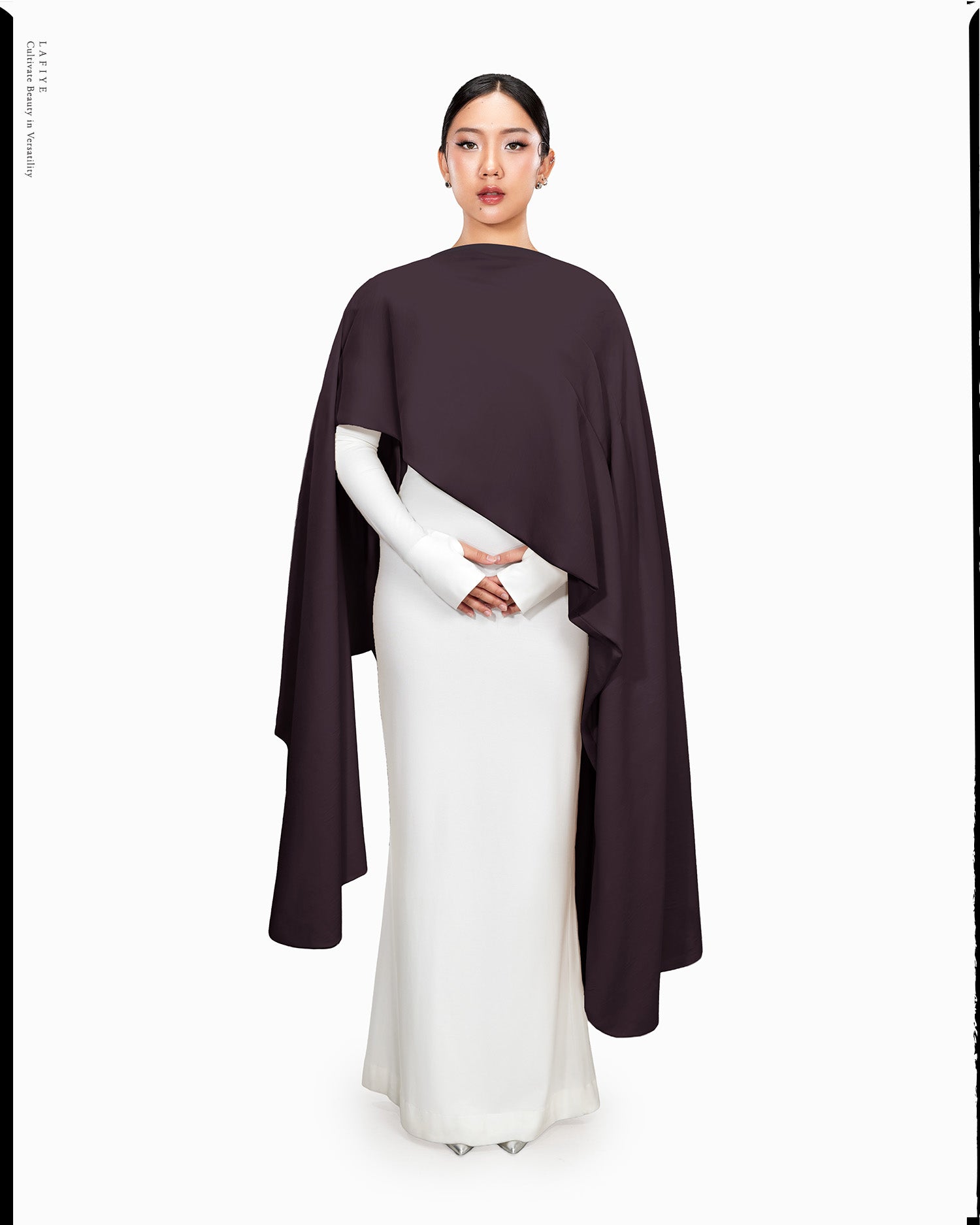 AirSens Long Cape in Mahogany