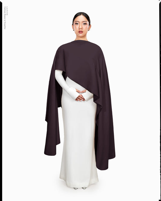 AirSens Long Cape in Mahogany