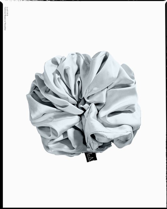 Silk Scrunchie in Aquamarine