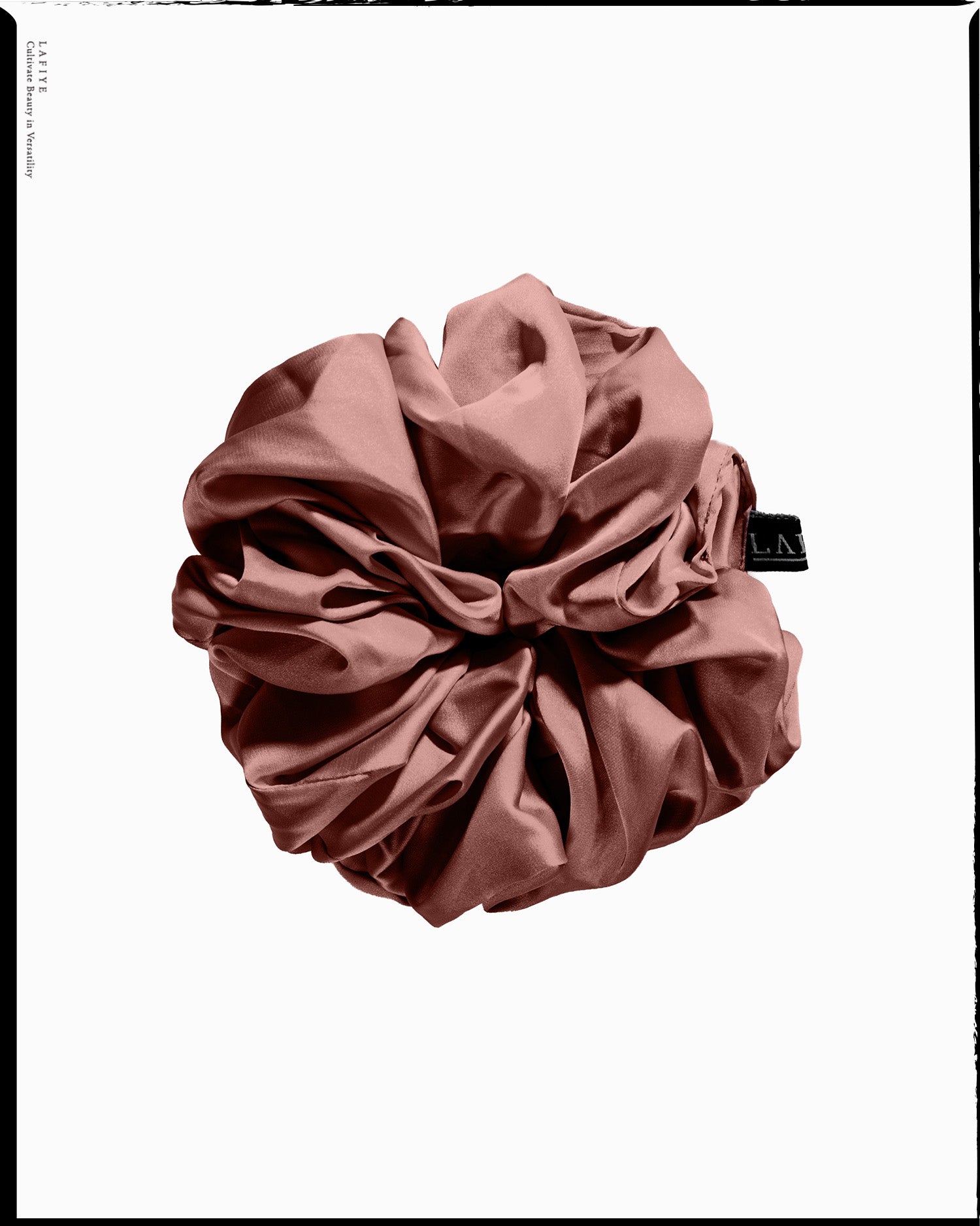 Silk Scrunchie in Garnett