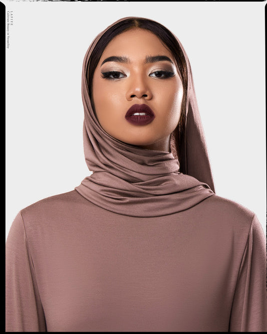 Skiv Rou Scarf in Deep Clay