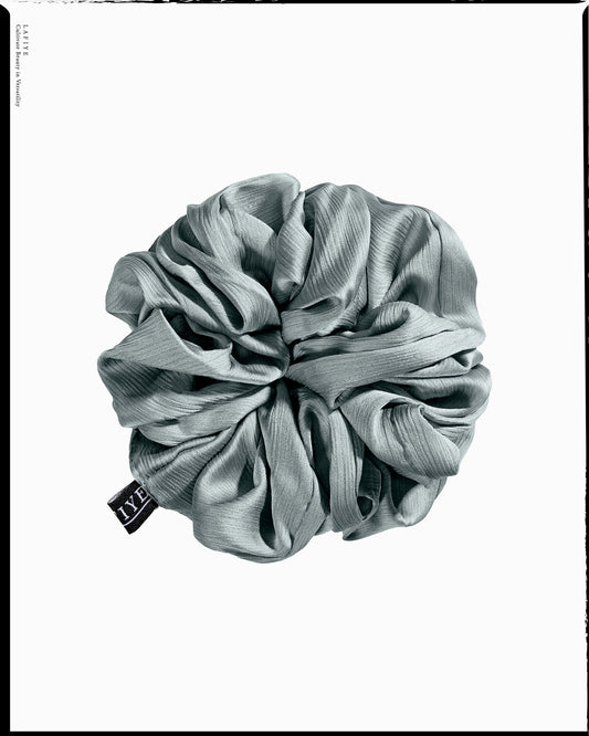 Textured Silk Scrunchie in Maudine
