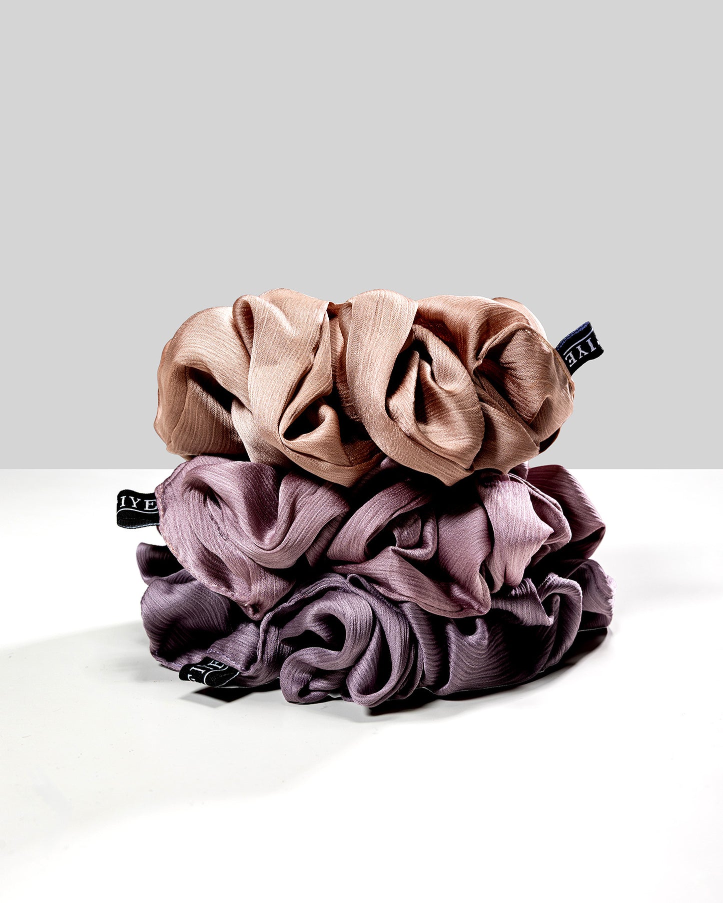 Textured Silk Scrunchie in Maudine