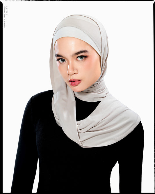 Vel Sens Scarf in Light Grey