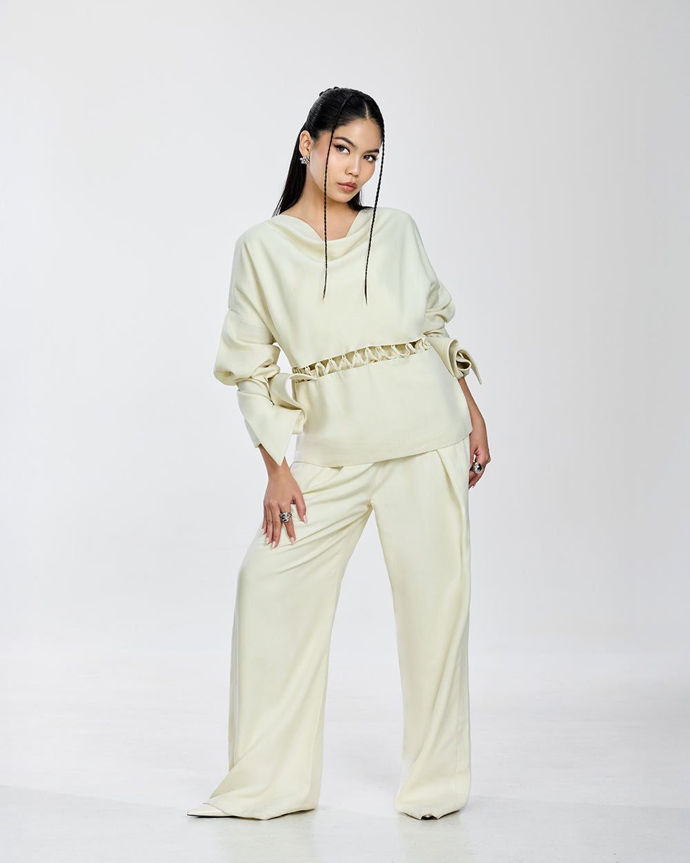 Lane Linen Detachable Top in Cream