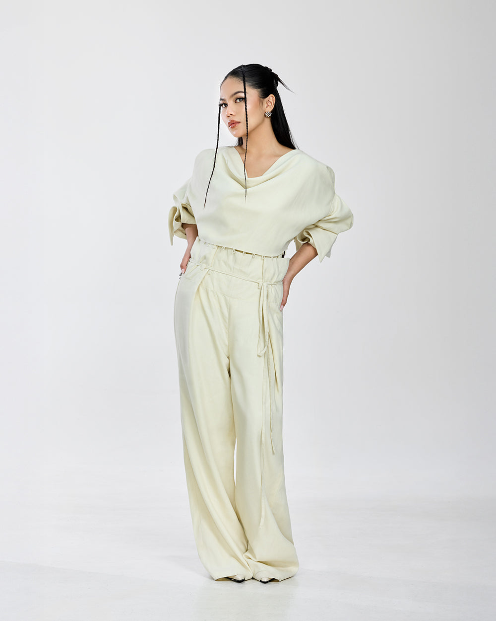 Lane Linen Detachable Top in Cream