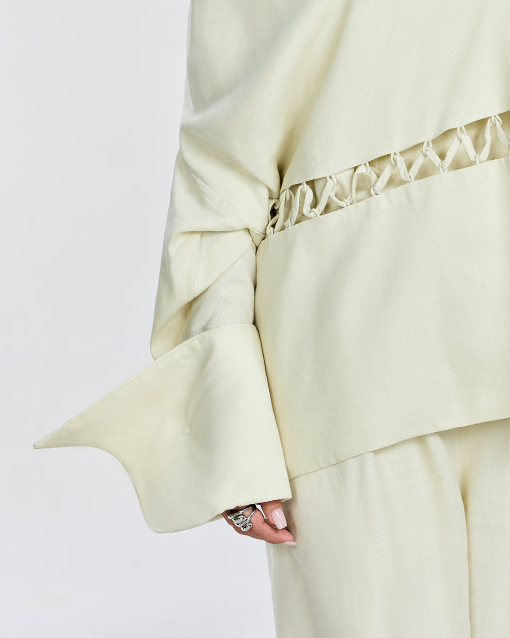 Lane Linen Detachable Top in Cream