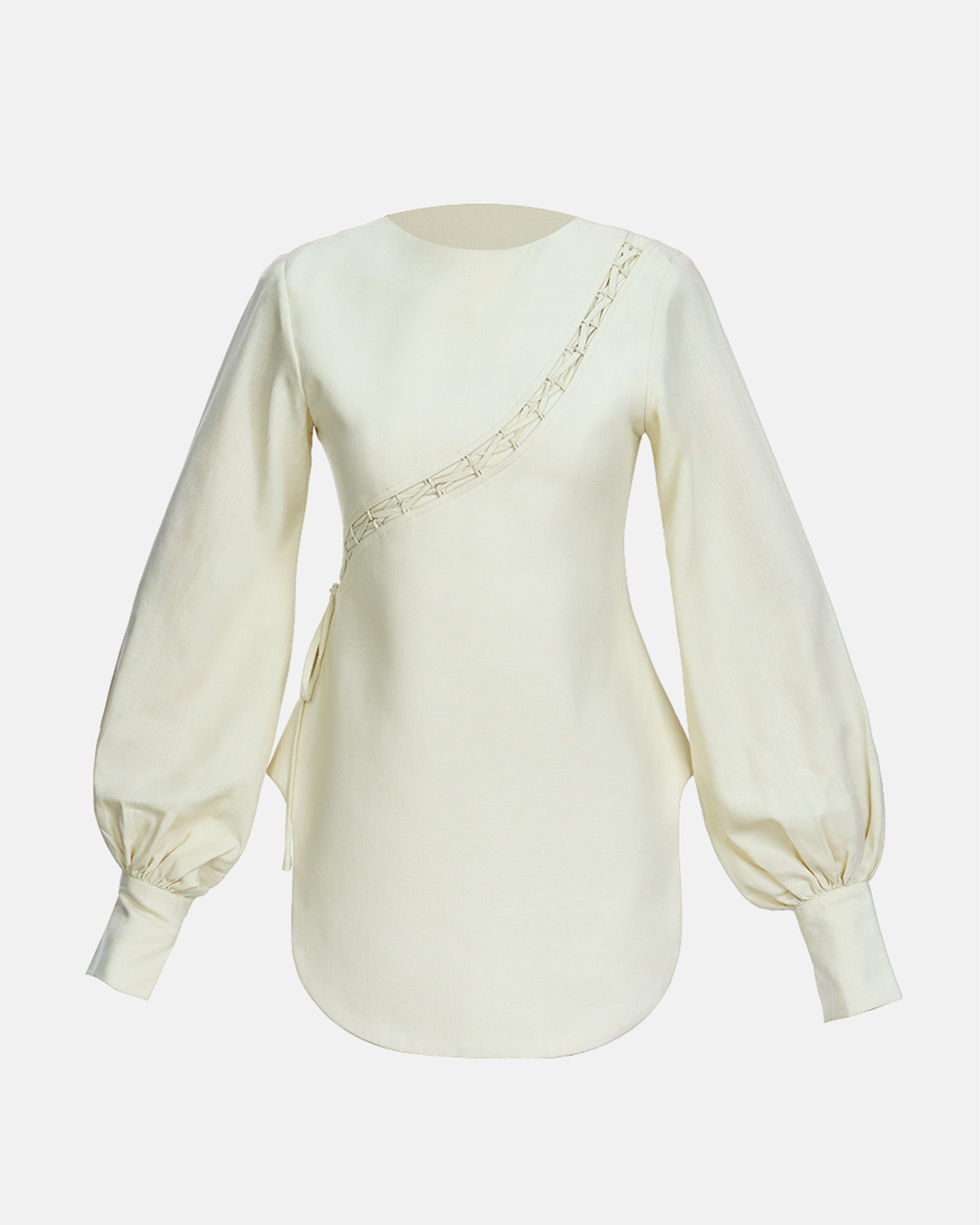 Lane Linen String Top in Cream