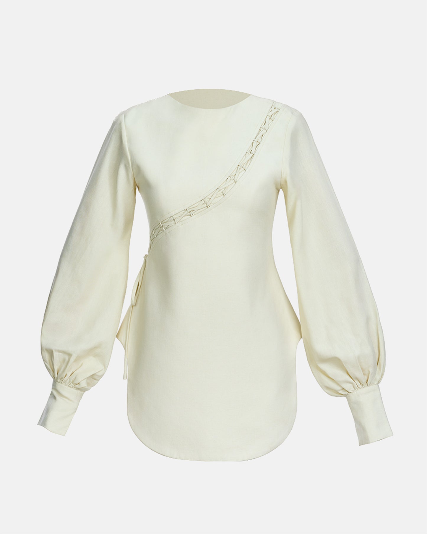 Lane Linen String Top in Cream