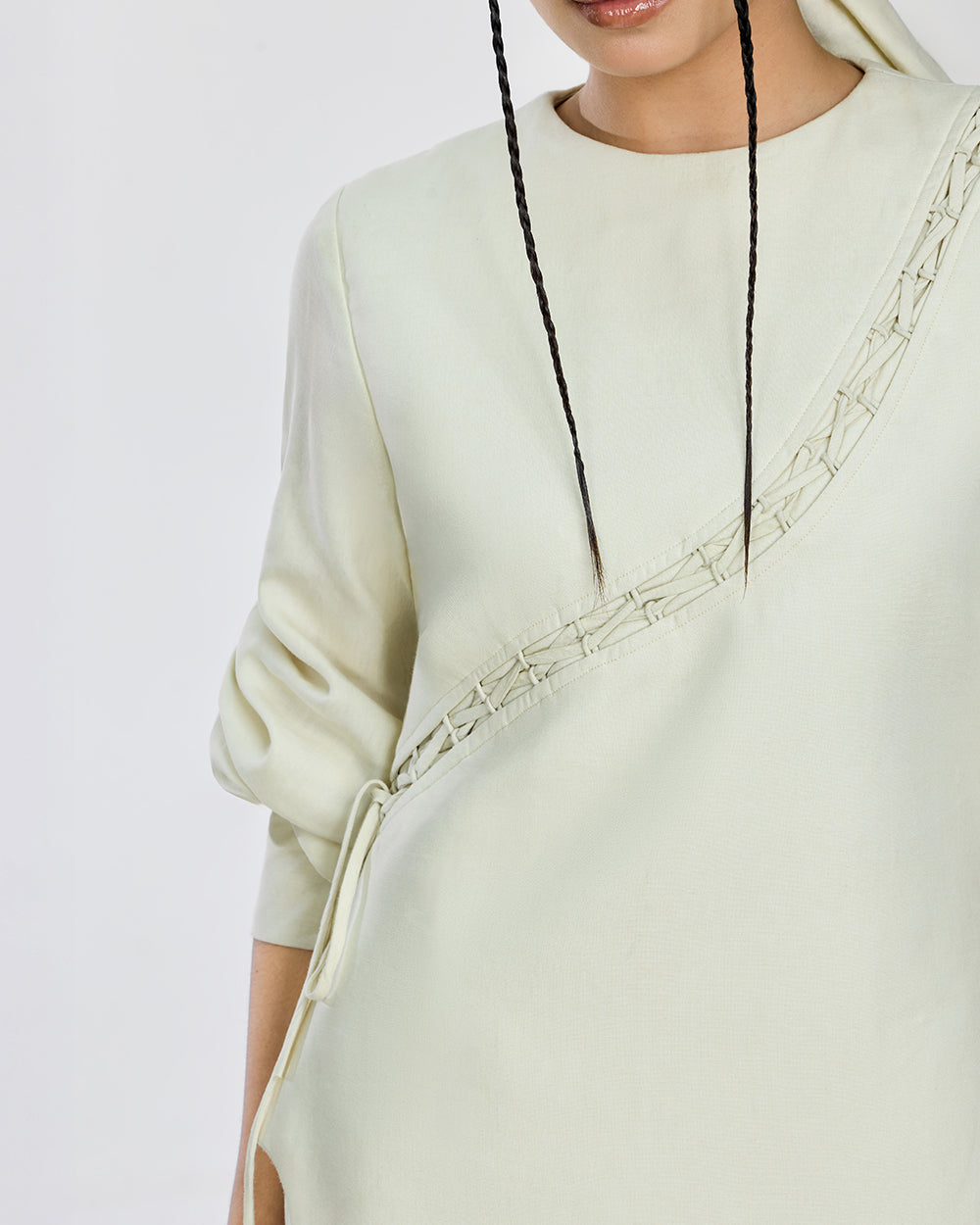 Lane Linen String Top in Cream