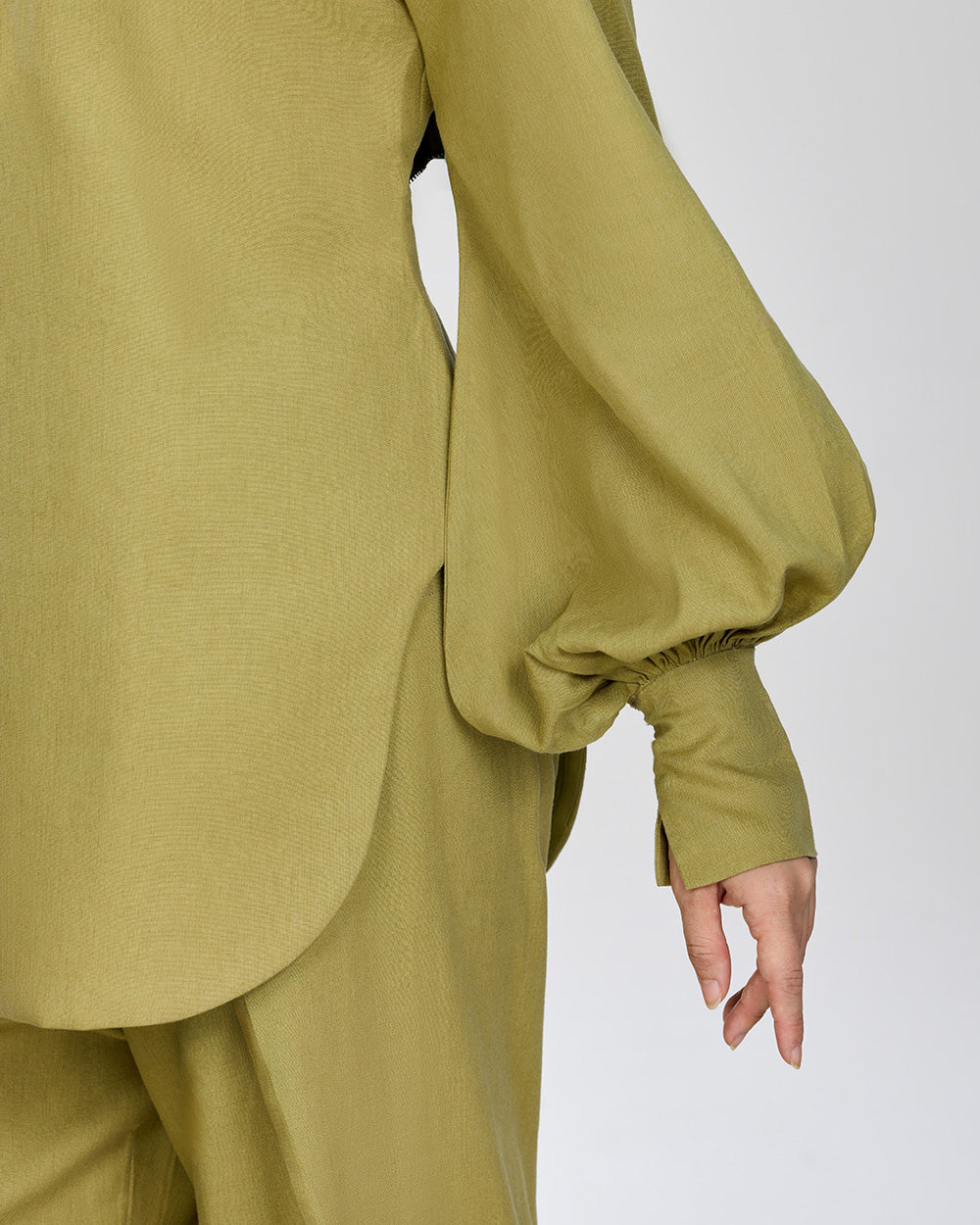 Lane Linen String Top in Green