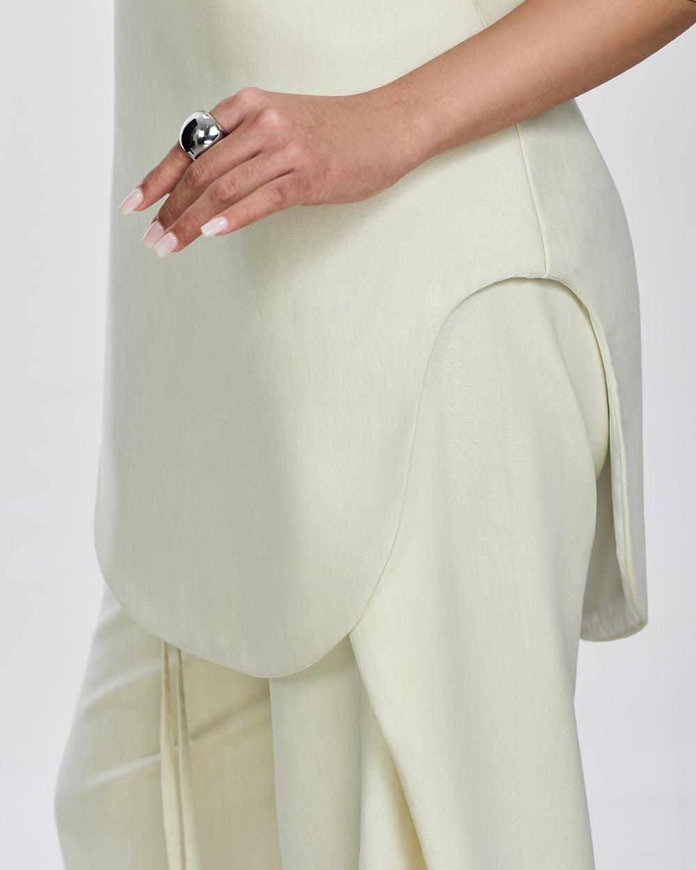 Lane Linen String Top in Cream