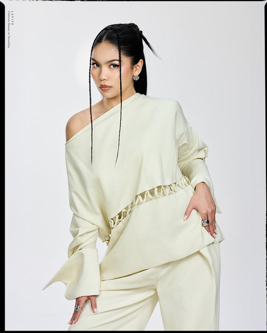 Lane Linen Detachable Top in Cream