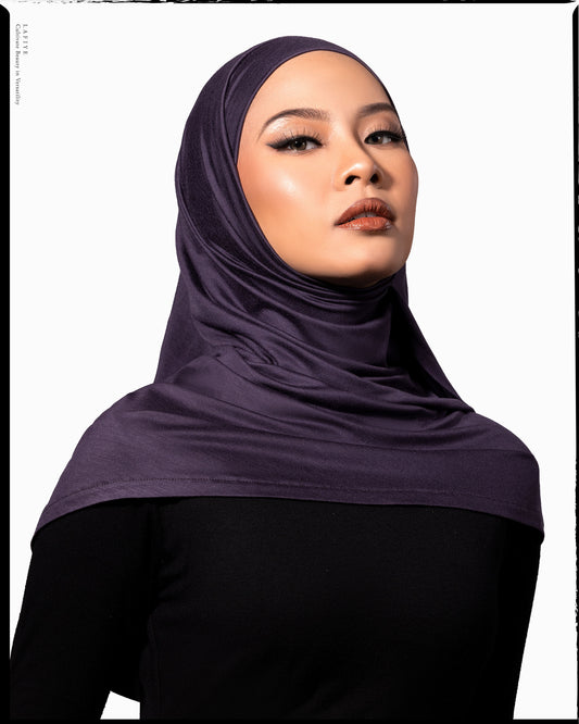 Skiv Tie Instant in Aubergine